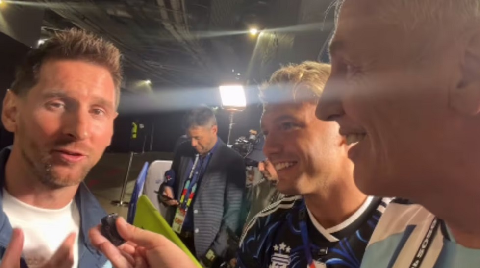 Marley logró entrevistar a Lio Messi, cometió un grave error, lo destrozaron y se hizo viral: video